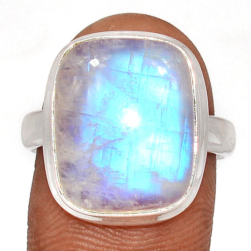 Blue Fire Moonstone Ring - BFMR4617