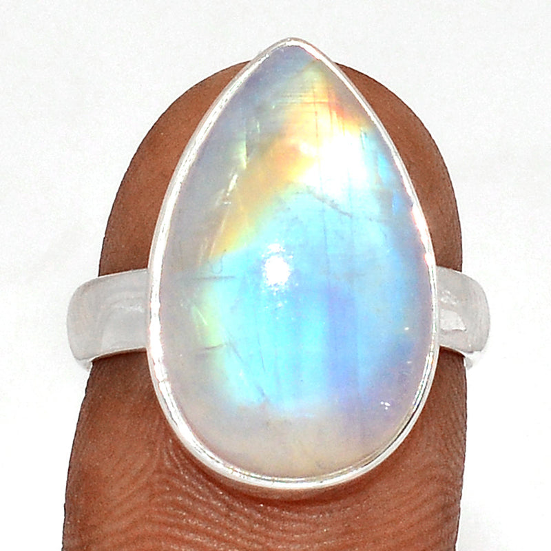 Blue Fire Moonstone Ring - BFMR4618