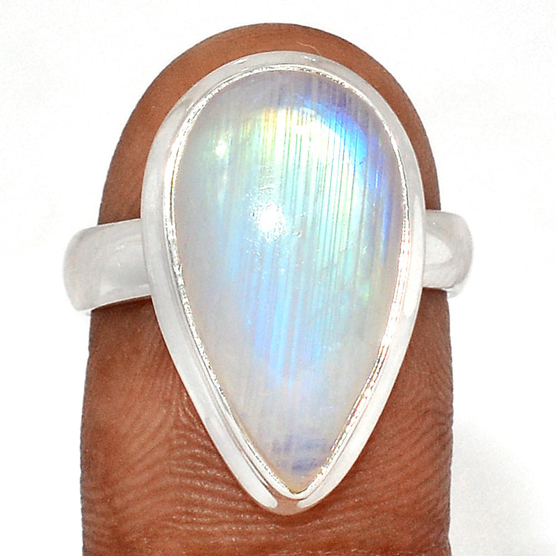 Blue Fire Moonstone Ring - BFMR4619