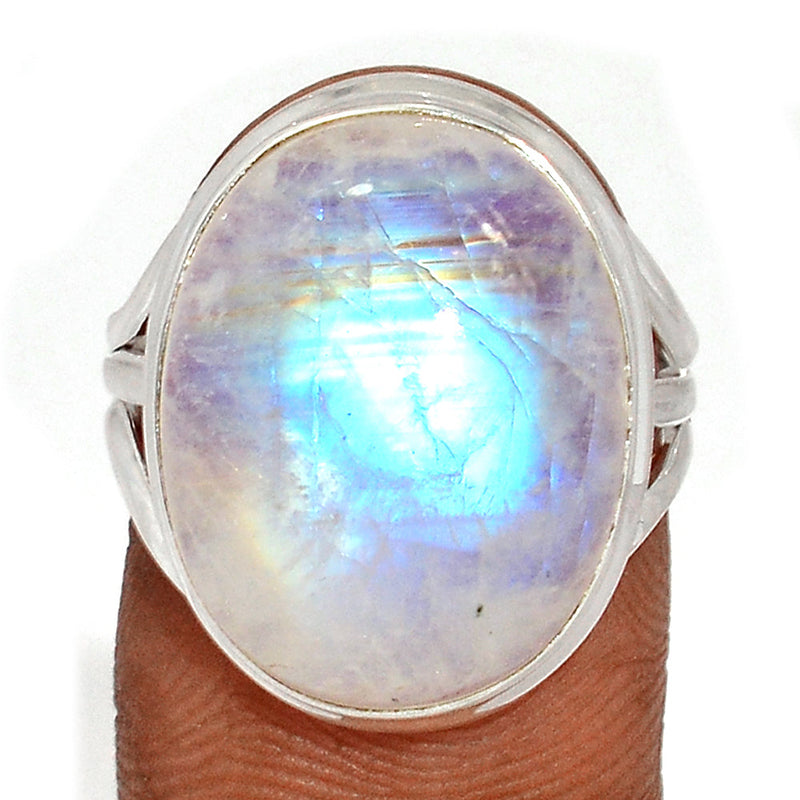 Blue Fire Moonstone Ring - BFMR4621