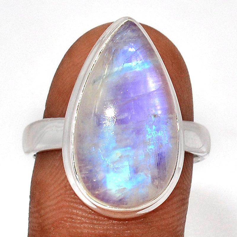 Blue Fire Moonstone Ring - BFMR4623