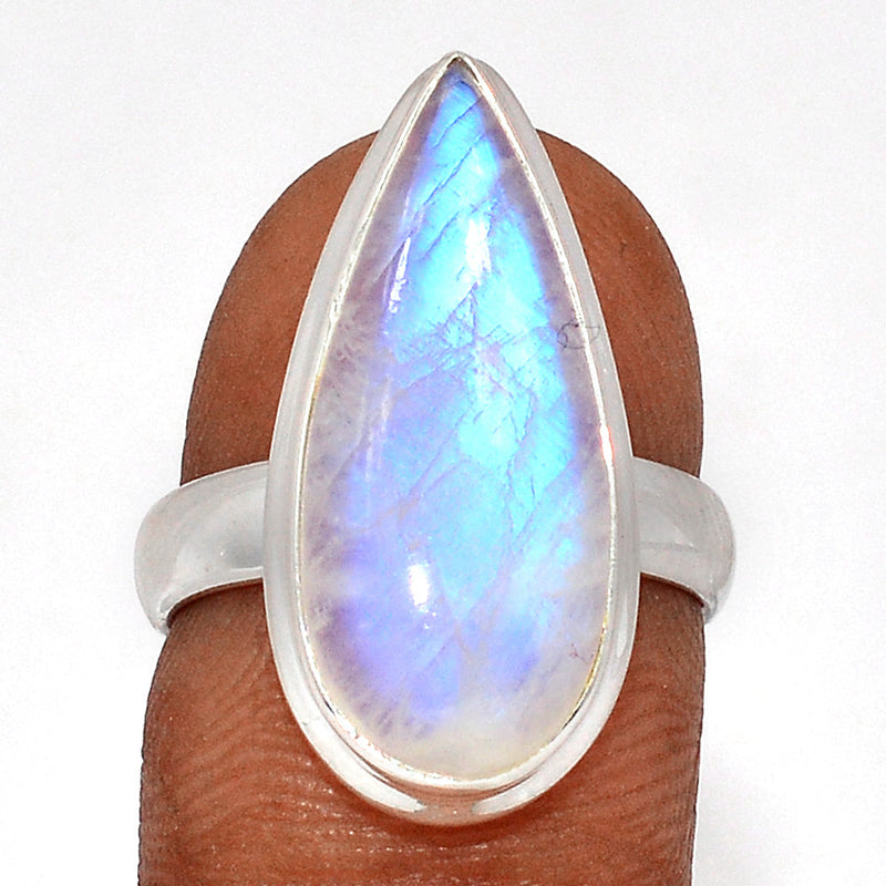 Blue Fire Moonstone Ring - BFMR4625