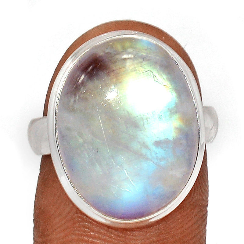 Blue Fire Moonstone Ring - BFMR4626