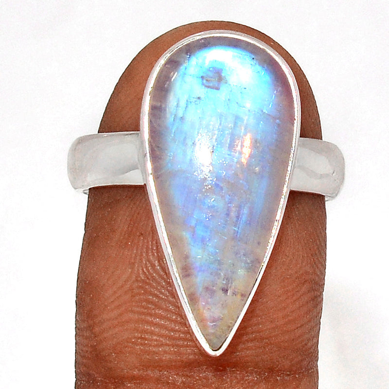 Blue Fire Moonstone Ring - BFMR4627