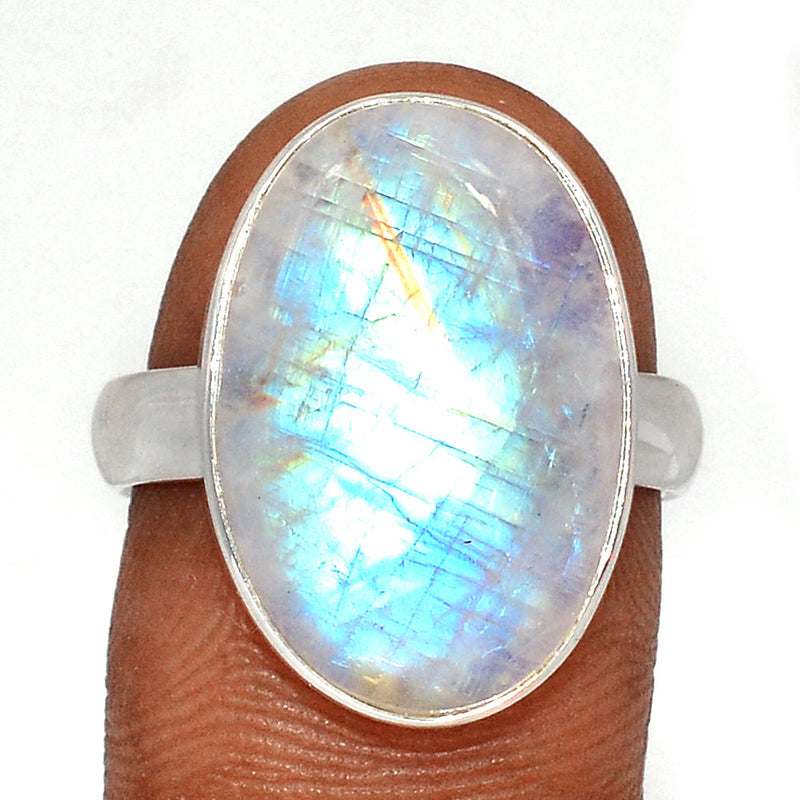 Blue Fire Moonstone Ring - BFMR4629