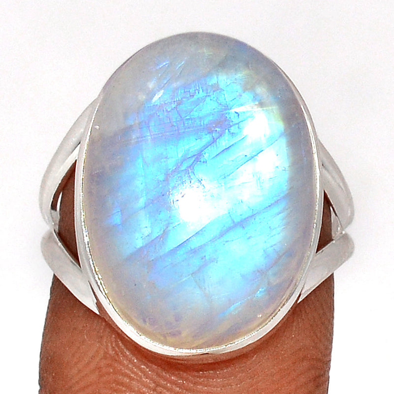 Blue Fire Moonstone Ring - BFMR4631