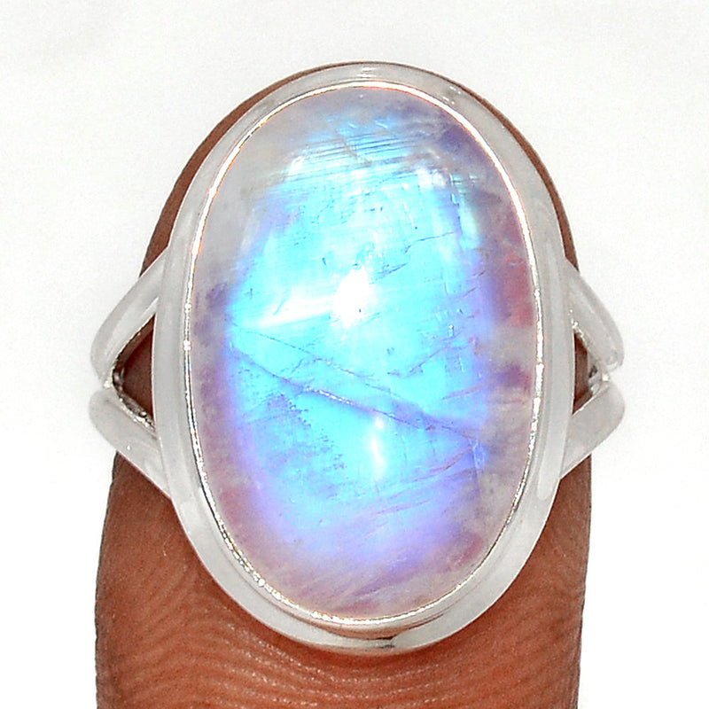 Blue Fire Moonstone Ring - BFMR4632