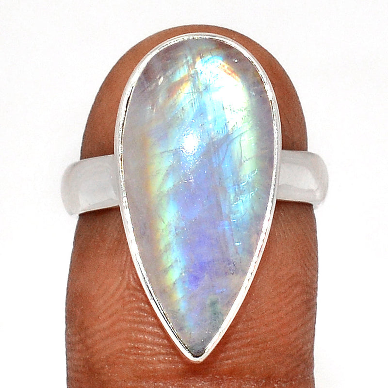 Blue Fire Moonstone Ring - BFMR4634