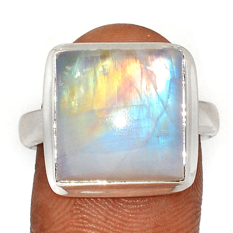 Blue Fire Moonstone Ring - BFMR4635