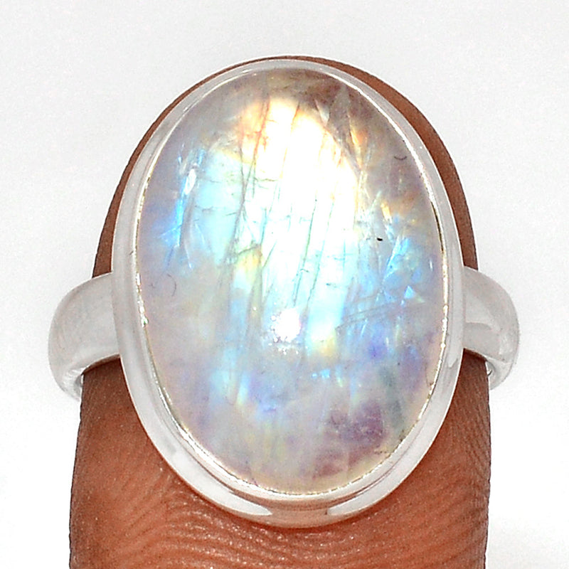 Blue Fire Moonstone Ring - BFMR4636