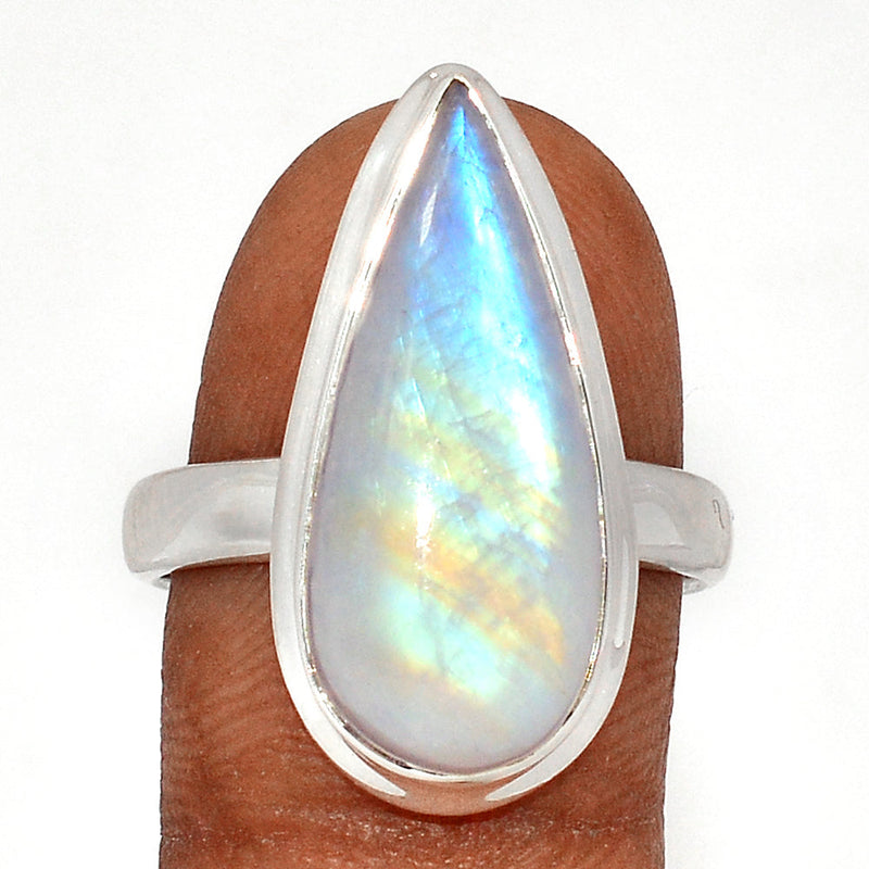 Blue Fire Moonstone Ring - BFMR4638