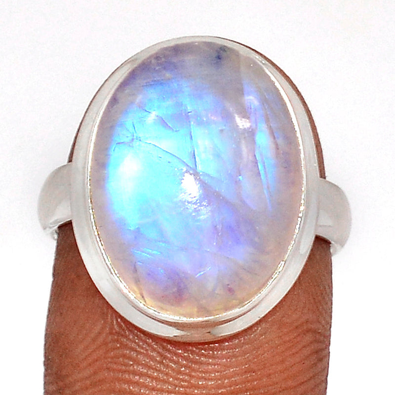 Blue Fire Moonstone Ring - BFMR4639