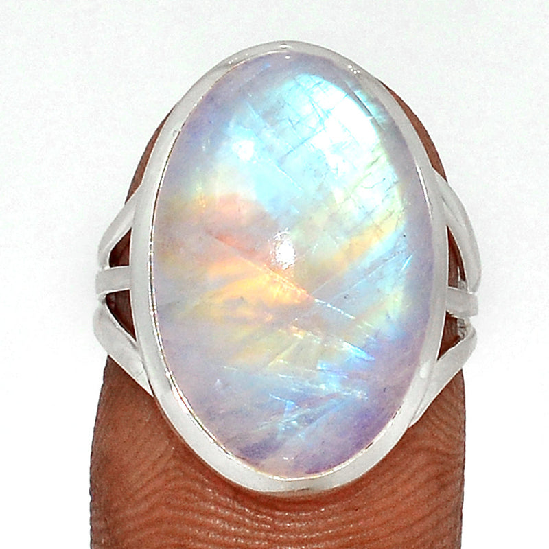 Blue Fire Moonstone Ring - BFMR4640