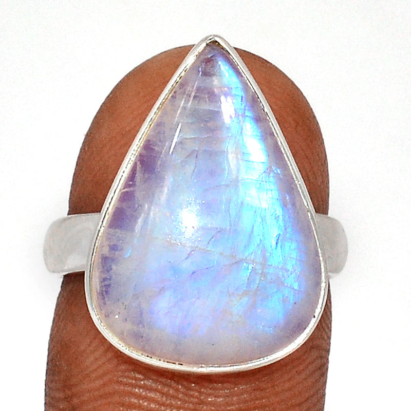 Blue Fire Moonstone Ring - BFMR4642