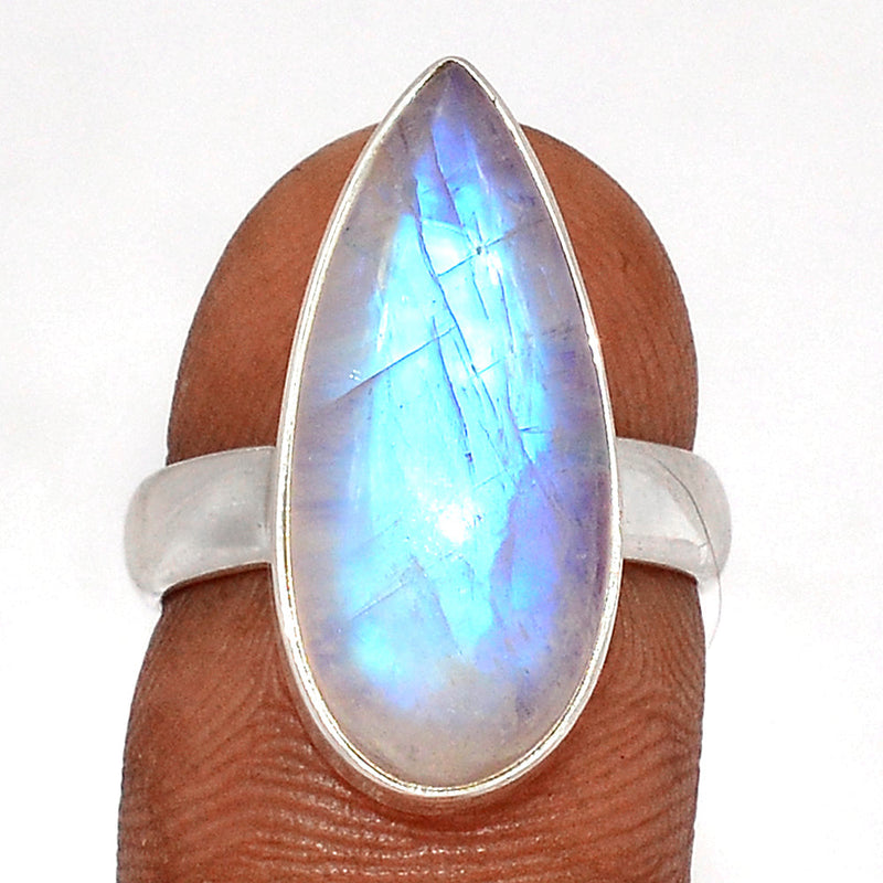 Blue Fire Moonstone Ring - BFMR4644