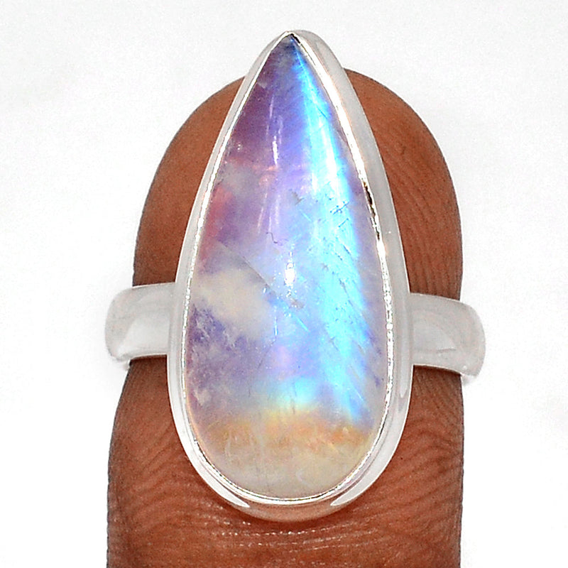 Blue Fire Moonstone Ring - BFMR4646