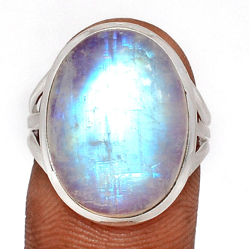 Blue Fire Moonstone Ring - BFMR4653