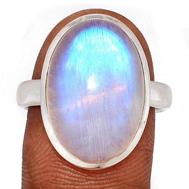 Blue Fire Moonstone Ring - BFMR4654