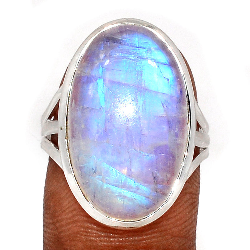 Blue Fire Moonstone Ring - BFMR4655