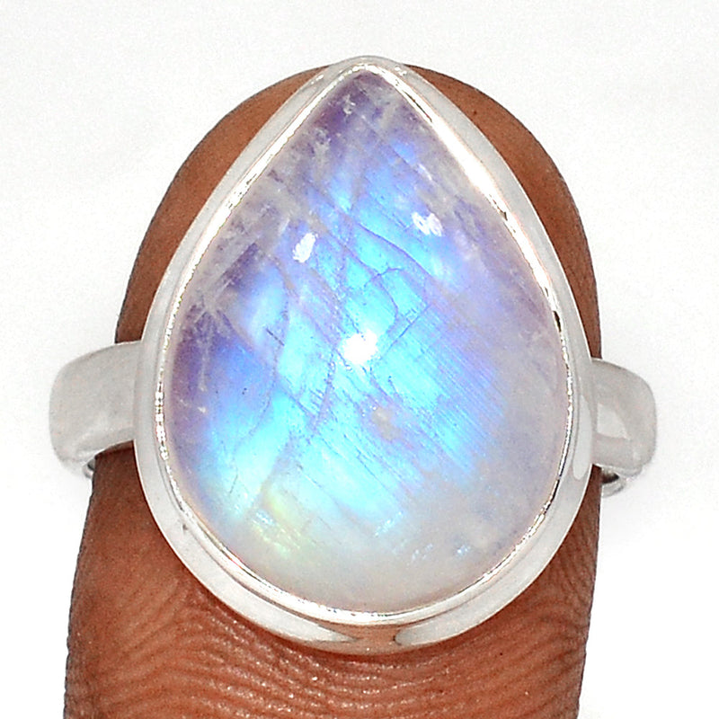 Blue Fire Moonstone Ring - BFMR4656