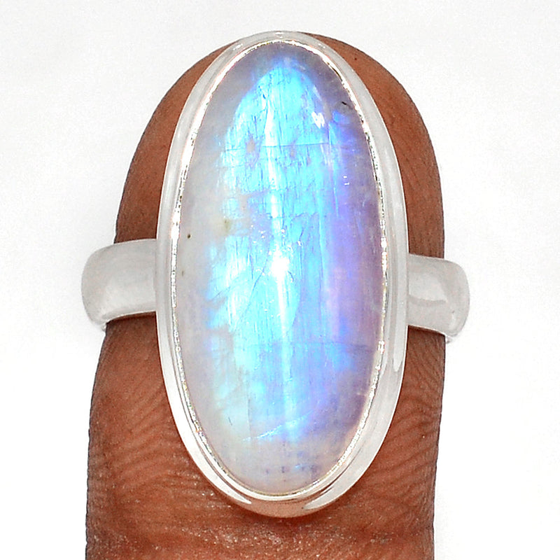 Blue Fire Moonstone Ring - BFMR4657