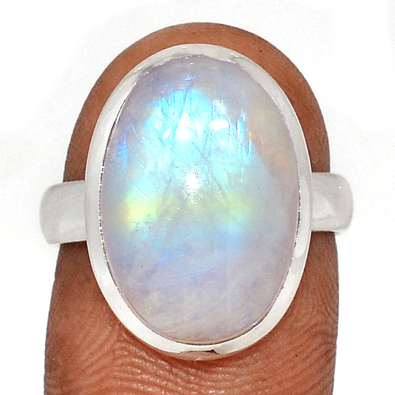 Blue Fire Moonstone Ring - BFMR4659