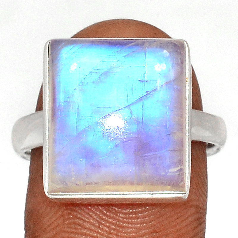 Blue Fire Moonstone Ring - BFMR4661