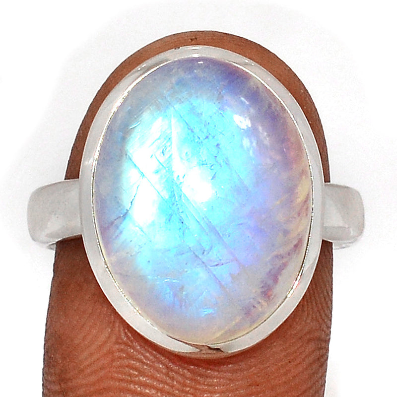 Blue Fire Moonstone Ring - BFMR4663