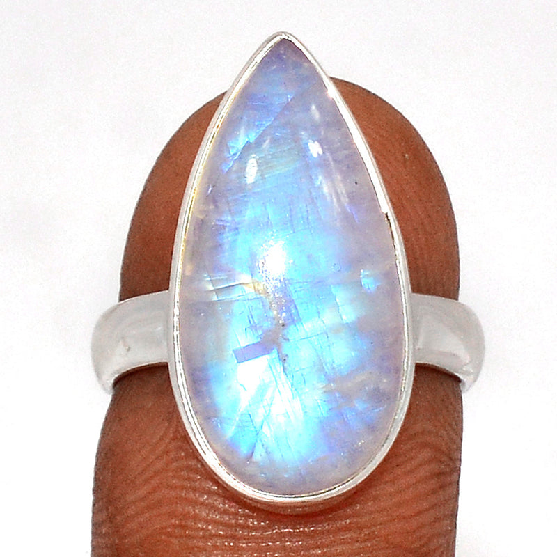 Blue Fire Moonstone Ring - BFMR4664