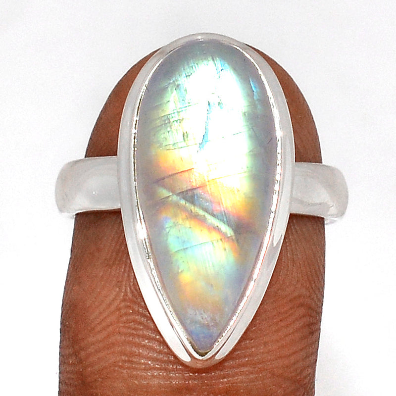 Blue Fire Moonstone Ring - BFMR4665