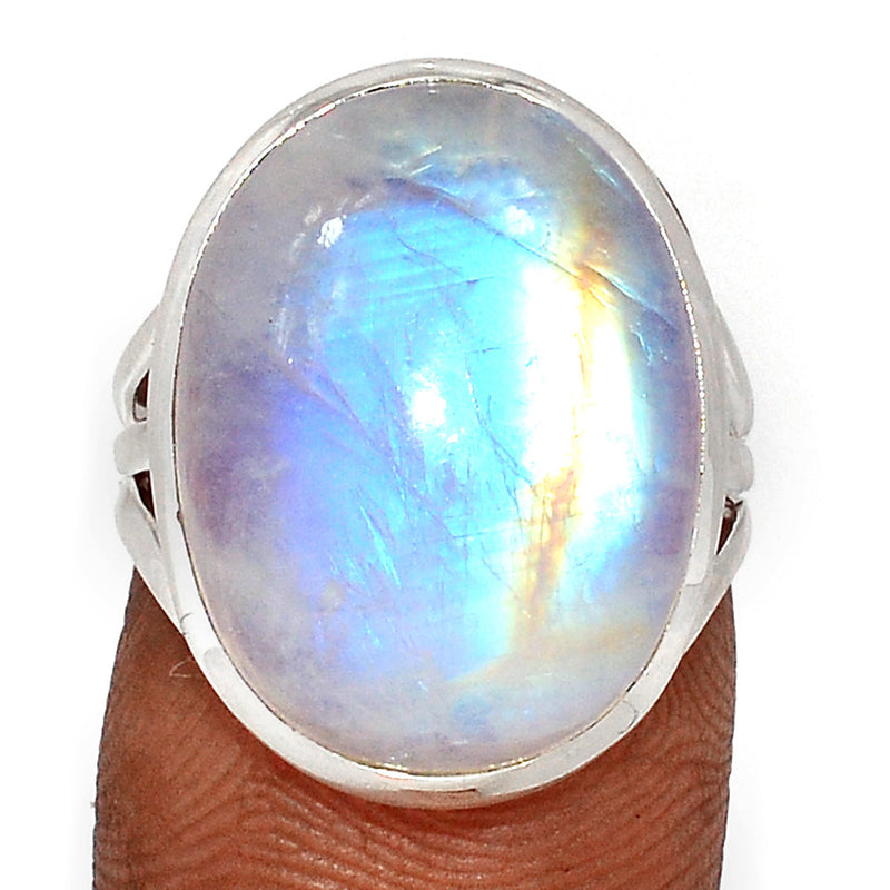 Blue Fire Moonstone Ring - BFMR4667