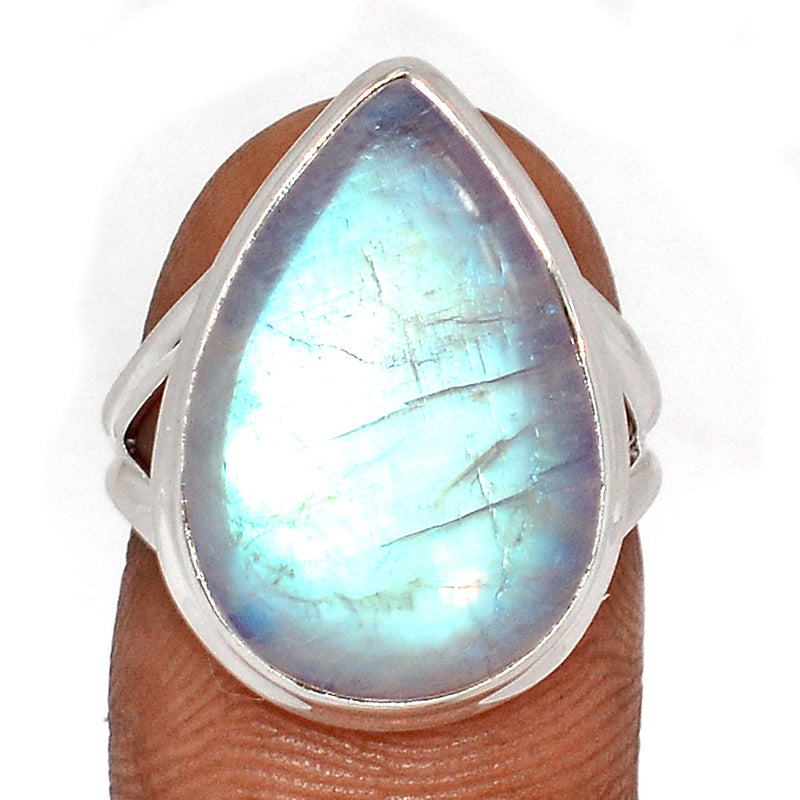 Blue Fire Moonstone Ring - BFMR4668