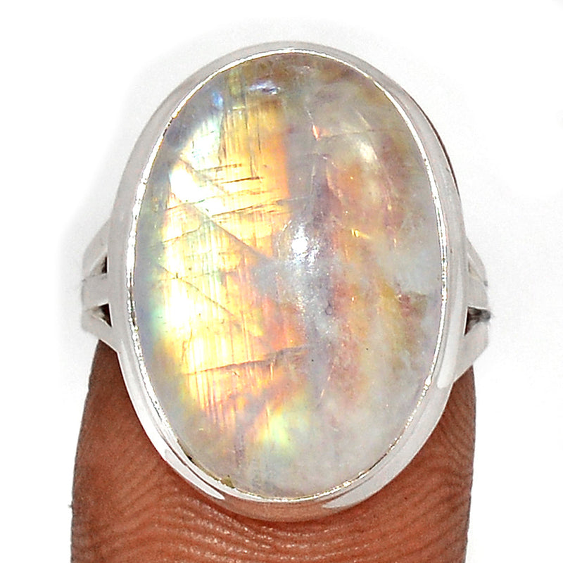 Blue Fire Moonstone Ring - BFMR4669