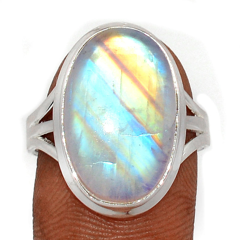 Blue Fire Moonstone Ring - BFMR4671