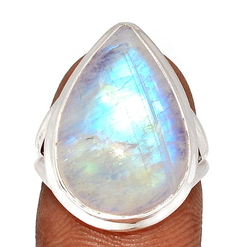 Blue Fire Moonstone Ring - BFMR4676