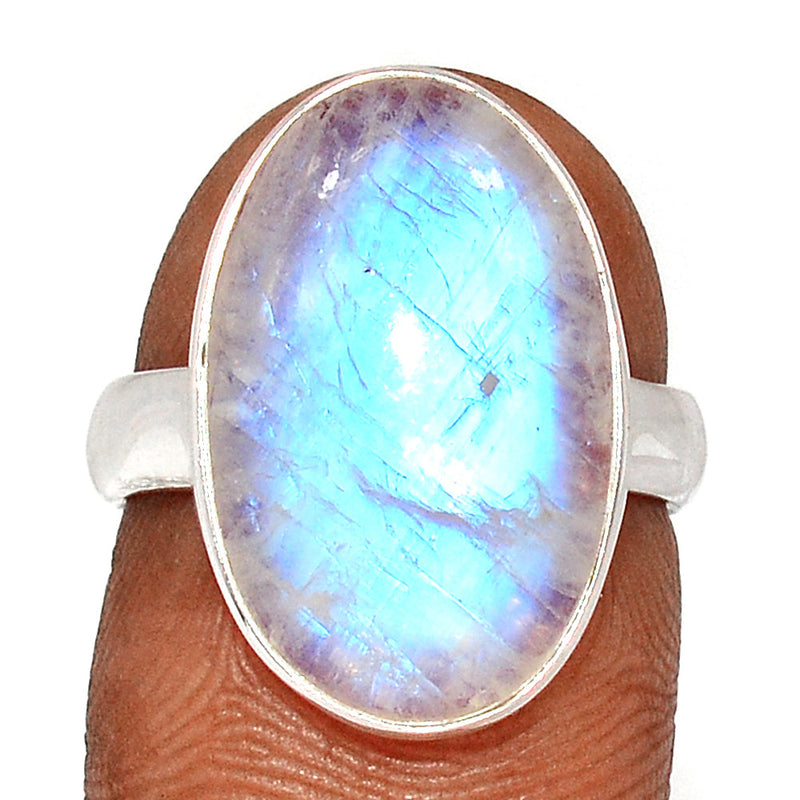 Blue Fire Moonstone Ring - BFMR4677