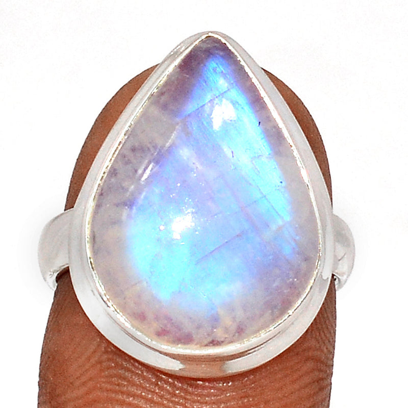 Blue Fire Moonstone Ring - BFMR4678