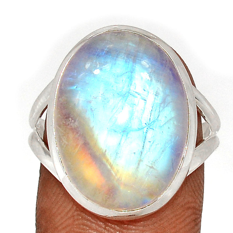 Blue Fire Moonstone Ring - BFMR4679