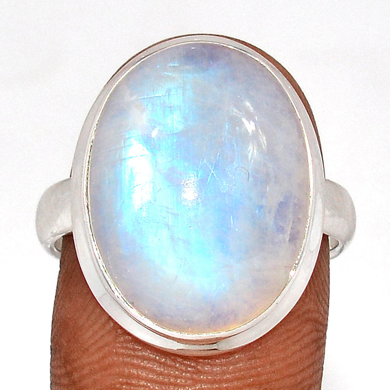 Blue Fire Moonstone Ring - BFMR4682