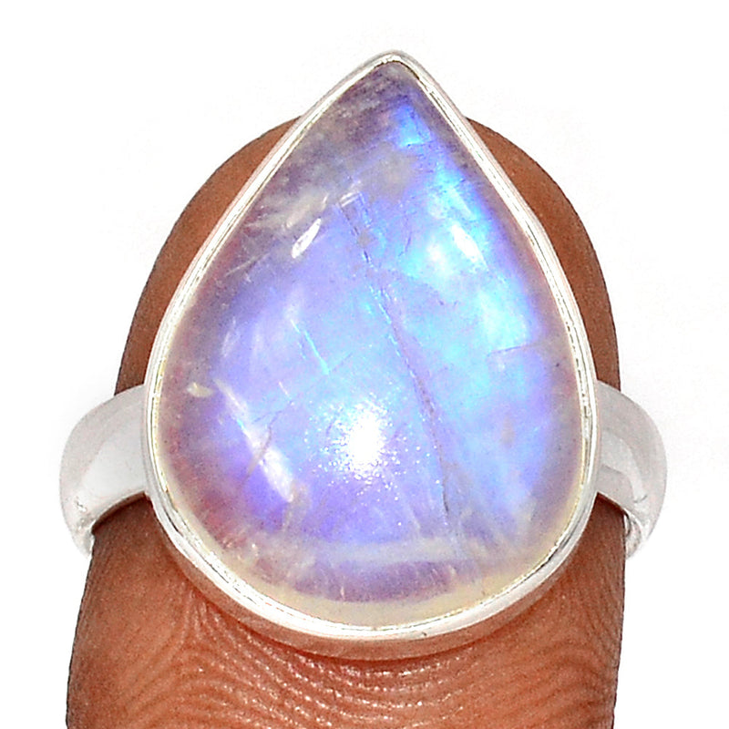 Blue Fire Moonstone Ring - BFMR4684