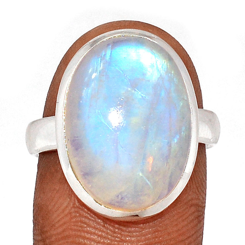 Blue Fire Moonstone Ring - BFMR4685