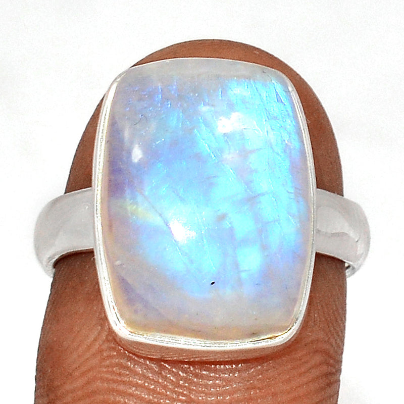 Blue Fire Moonstone Ring - BFMR4686