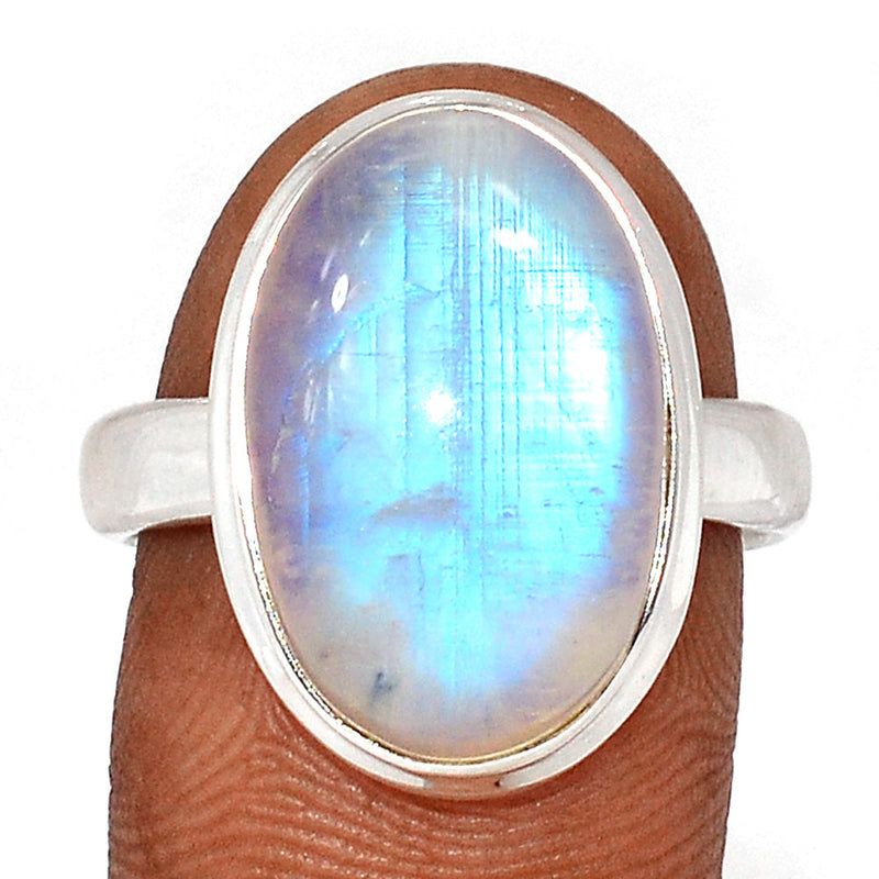 Blue Fire Moonstone Ring - BFMR4687