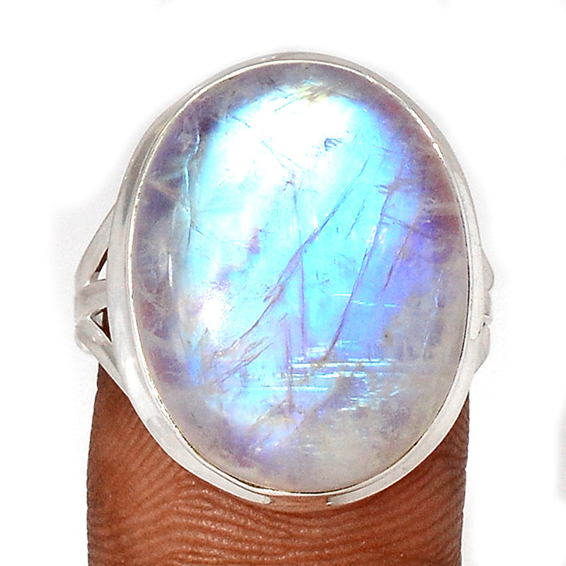 Blue Fire Moonstone Ring - BFMR4688