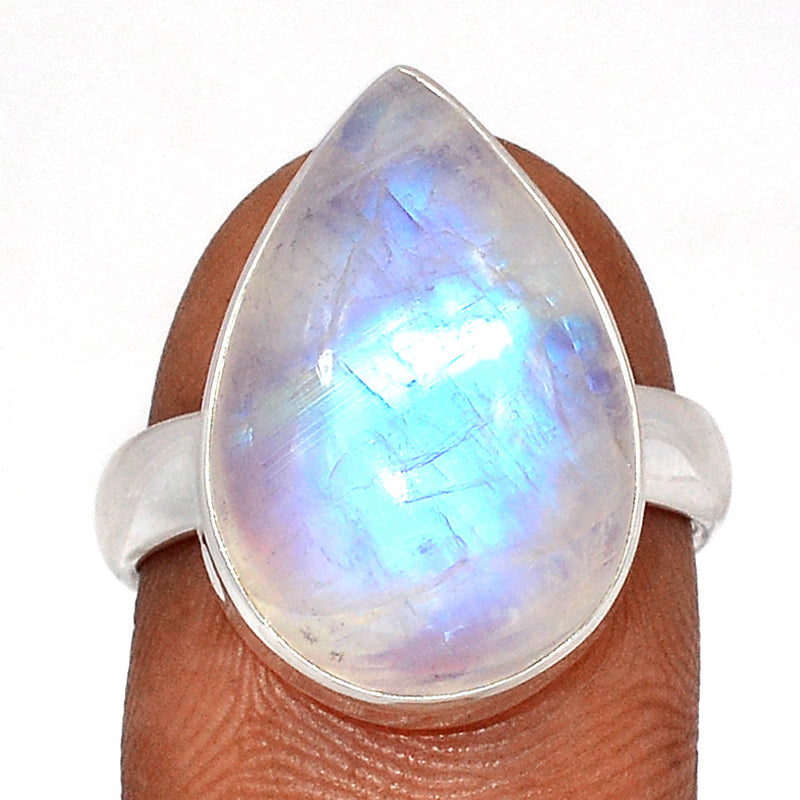 Blue Fire Moonstone Ring - BFMR4690