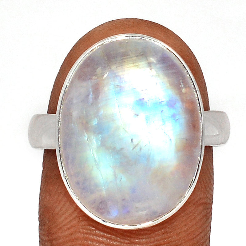 Blue Fire Moonstone Ring - BFMR4691