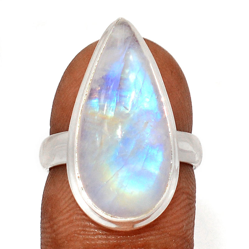 Blue Fire Moonstone Ring - BFMR4693