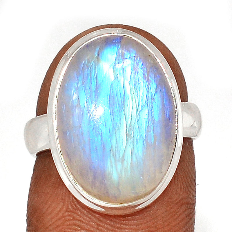 Blue Fire Moonstone Ring - BFMR4695