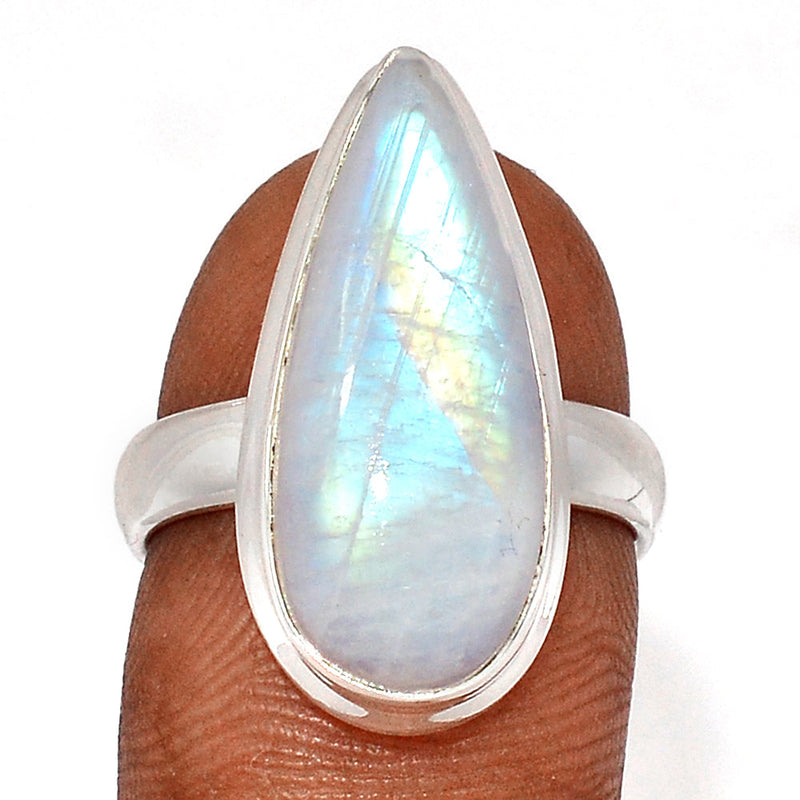 Blue Fire Moonstone Ring - BFMR4696