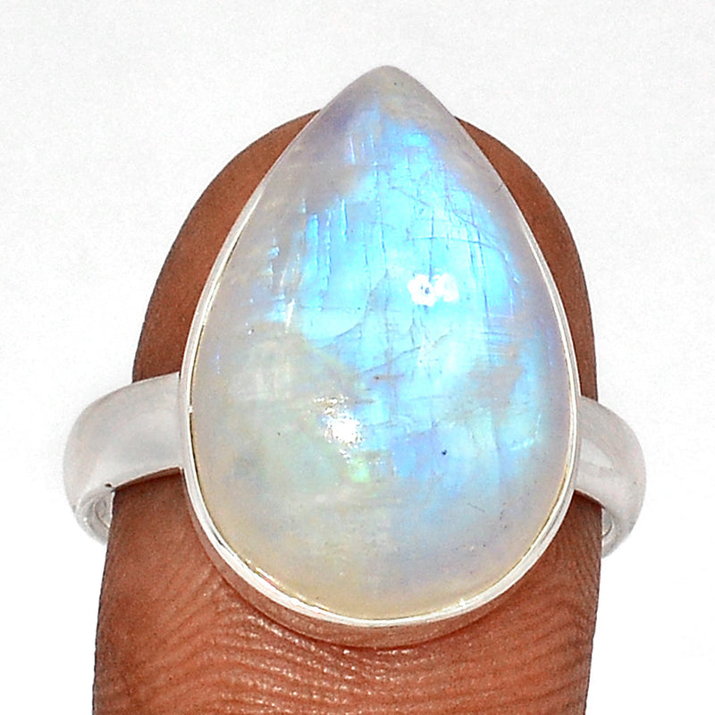 Blue Fire Moonstone Ring - BFMR4700